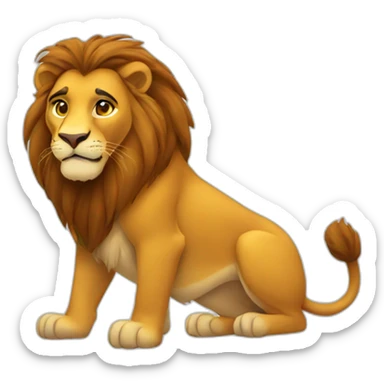 Roi lion sticker