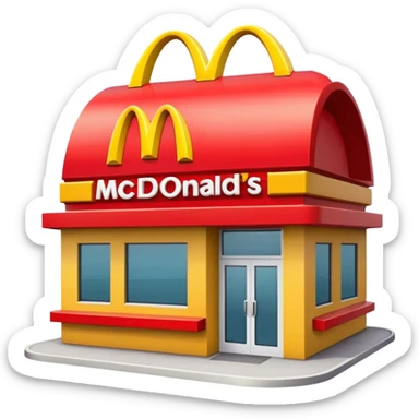 Mcdonalds sticker