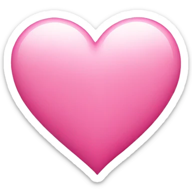 Pink heart sticker