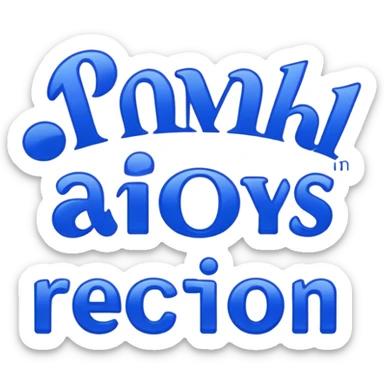The phrase "thanks for the reactions" in a beautiful blue font sticker
