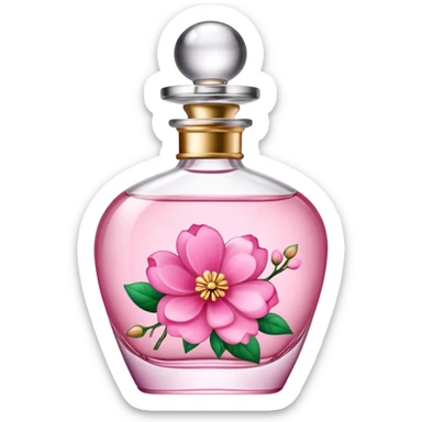 pink perfume bottle sticker