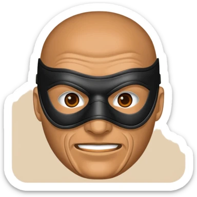 bdsm slave leather mask fullhead on man  sticker