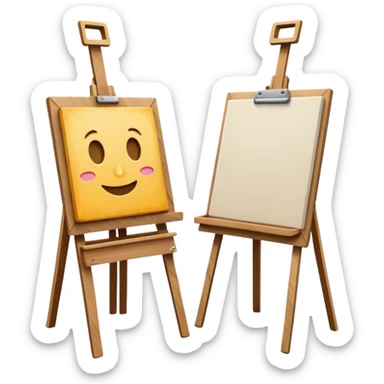 Canvases & Easels sticker