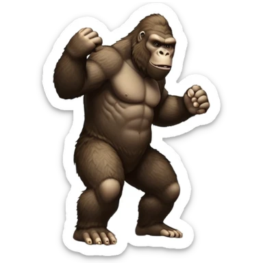 King Kong climbing the White House  sticker
