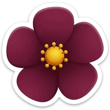 fleur bordeaux sticker