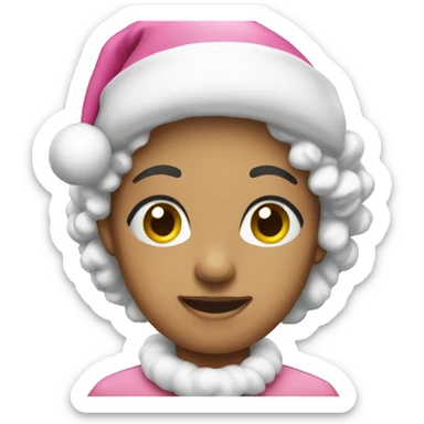 Pink christmas  sticker