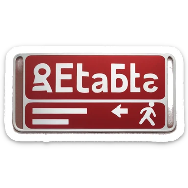 a red metallic street sign warning about "SWAG" sticker