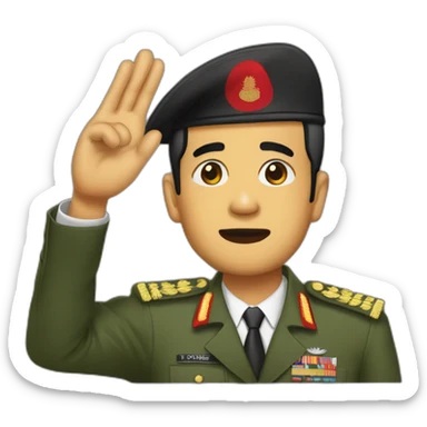 jokowi-saluting-face sticker
