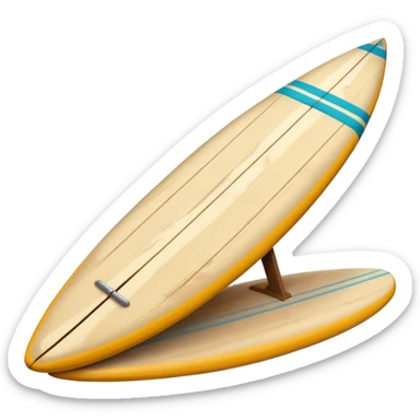 Surfboard Stuck in Sand sticker