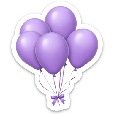 party decor  lilac minimal  sticker
