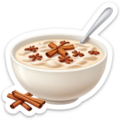 Cinnamon cereal in milk sticker