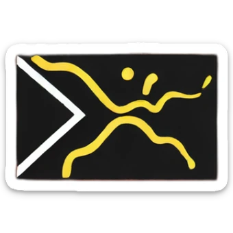 Australian aboriginal flag indigenous flag sticker