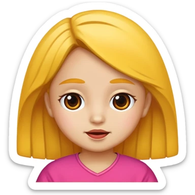 Niña orando sticker