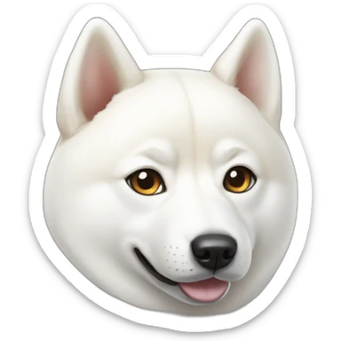 white shiba inu sticker