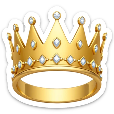 anillo de cumpleañera de 15 años con corona sticker