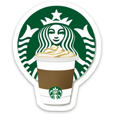 Starbucks coffee from matcha sticker