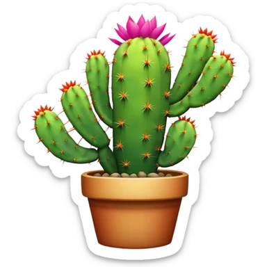 Rainbow cactus  sticker