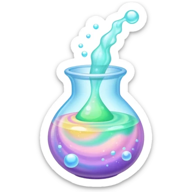 Magic pastel potion sticker
