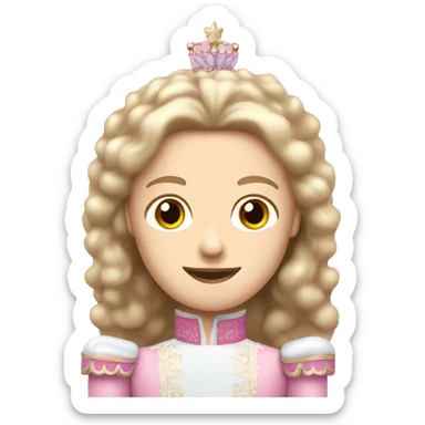 Light pink nutcracker Caucasian sticker