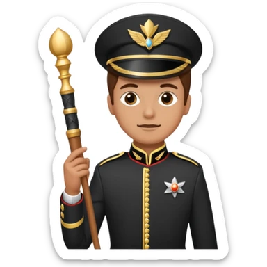 Parade Marchers, drum major sticker