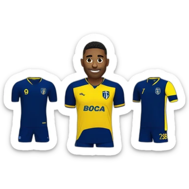 jugador del club altetico  boca juniors sticker