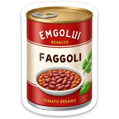 fagioli in scatola sticker