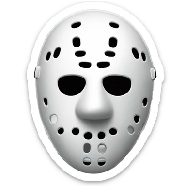 blackFriday 13th hockey mask sticker