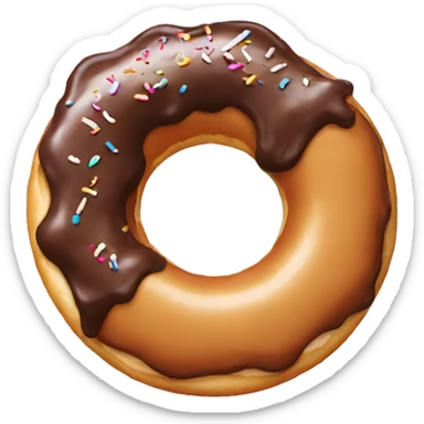 lick a donut sticker
