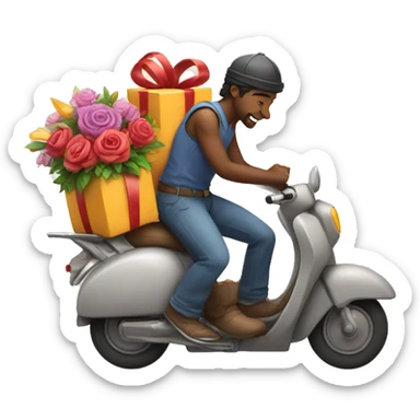 flowers and gift -delivery with magic sticker