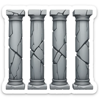 Broken Pillars  sticker