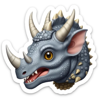 Triceratops sticker
