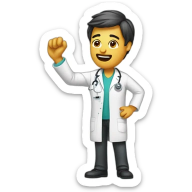 radiologist-dabbing sticker