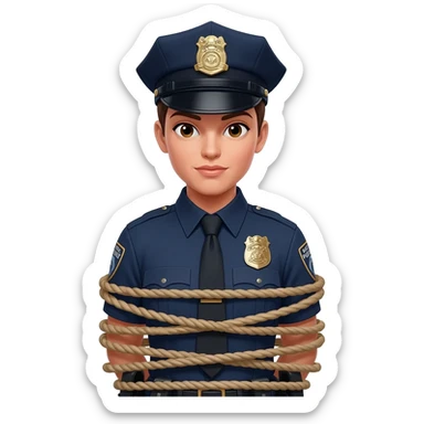 Women cop bound sticker