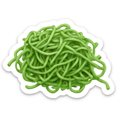 Spaghetti green sticker