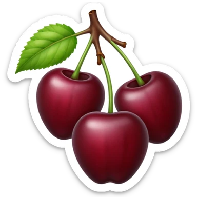 black cherry sticker