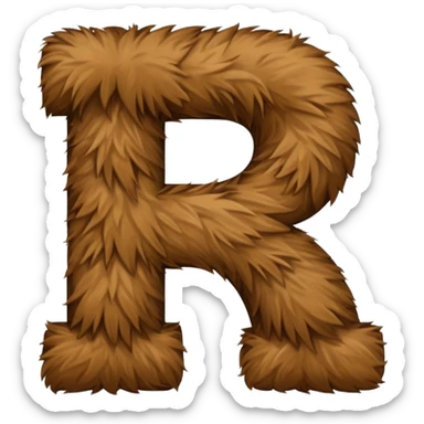 Make furry letters that say 26 sticker