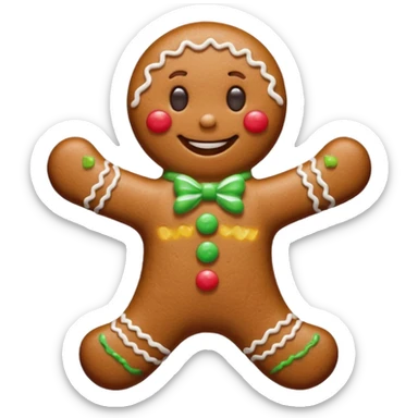 Omino di pan di zenzero  più bello sticker