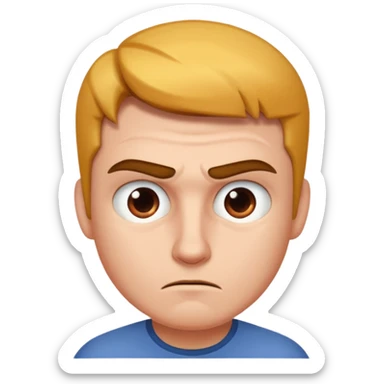 A minecraft character Steve which is doing mean 67 sticker