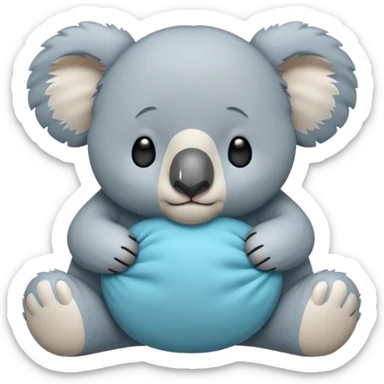 koala bear emojis created based on BTS BT21 Koya character, i want the same aesthetics and can be uploaded to Slack sticker