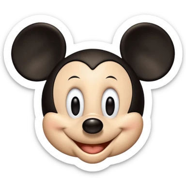 Mickey Mouse says good morning sticker
