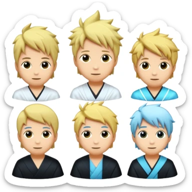 luzes japonesas roxas e ciano sticker