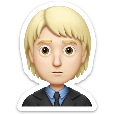 gru with a blonde wig sticker