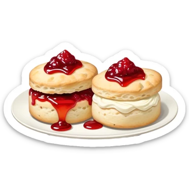 1 British scones sticker