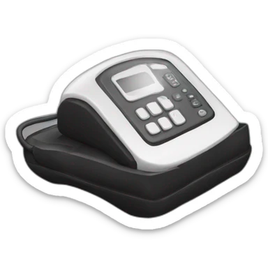 Tortois scrolling phone black and whkte sticker