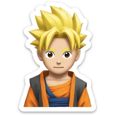Goku y naruto y Trunks sticker