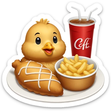 Chick fil a meal sticker