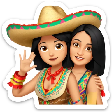 Fiestero with Sombrero sticker
