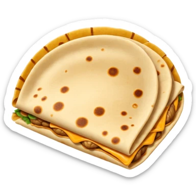 make a blend of a quesadilla and a armadillo sticker