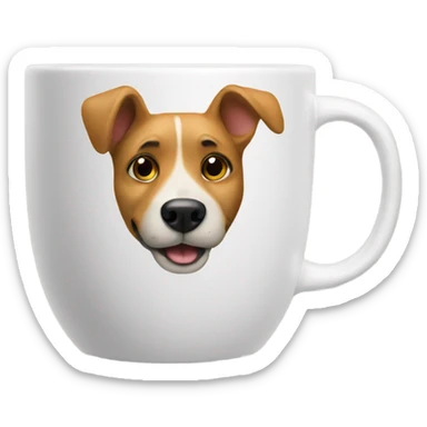 Dog cup sticker