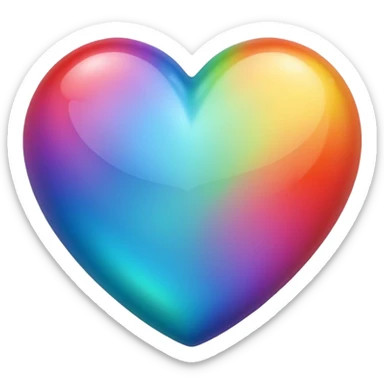 Cœur multicolore sticker